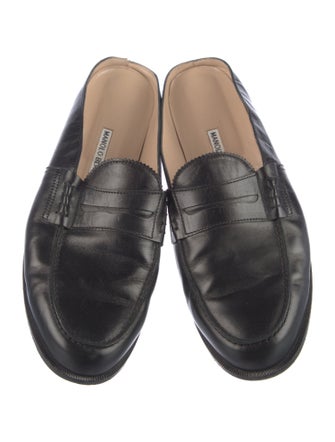 Manolo Blahnik Leather Mules