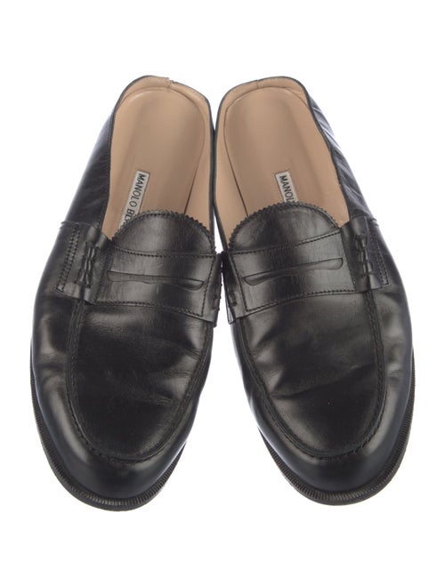 Manolo Blahnik Leather Mules