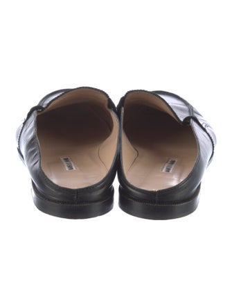 Manolo Blahnik Leather Mules