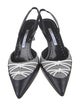Manolo Blahnik Leather Slingback Pumps