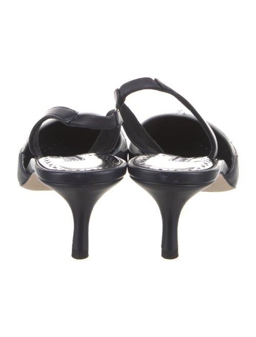 Manolo Blahnik Leather Slingback Pumps