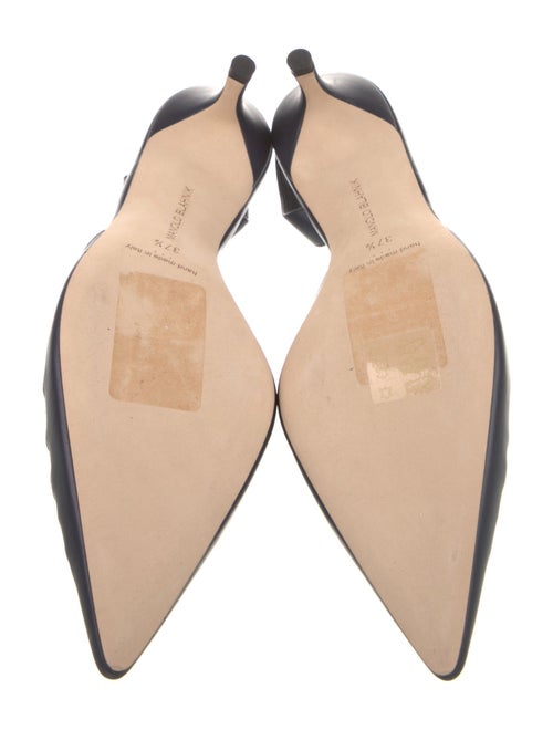 Manolo Blahnik Leather Slingback Pumps