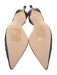 Manolo Blahnik Leather Slingback Pumps