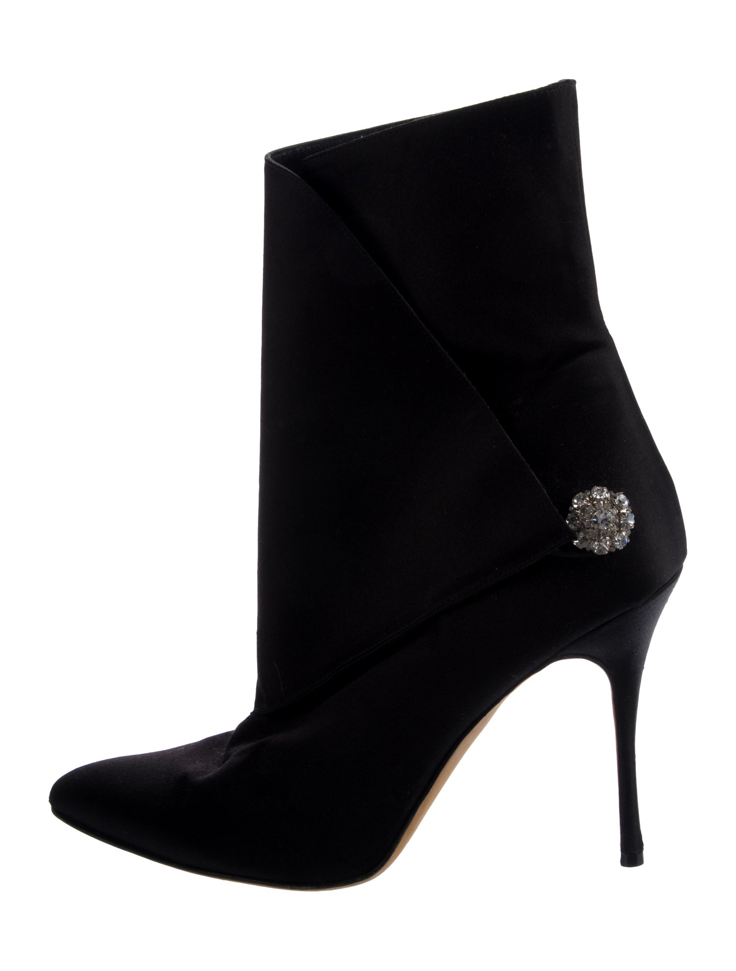 Manolo Blahnik Satin Boots
