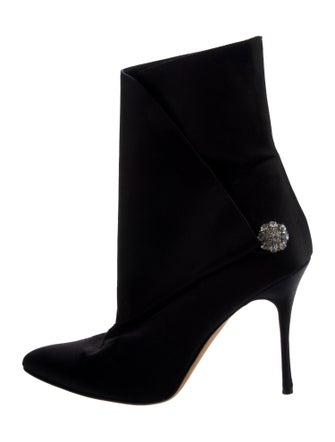 Manolo Blahnik Satin Boots