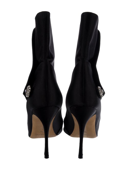Manolo Blahnik Satin Boots