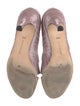 Manolo Blahnik Embossed Leather D'Orsay Pumps