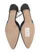 Manolo Blahnik Satin Crystal Embellishments D'Orsay Flats