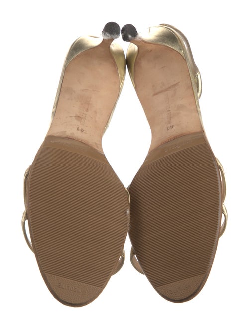 Manolo Blahnik Leather Slingback Sandals