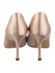 Manolo Blahnik Satin Crystal Embellishments Pumps