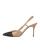 Manolo Blahnik Leather Slingback Pumps