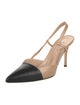 Manolo Blahnik Leather Slingback Pumps