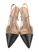 Manolo Blahnik Leather Slingback Pumps