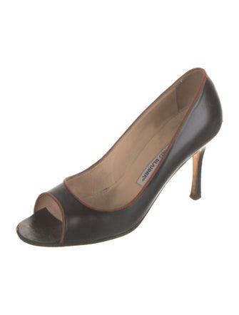 Manolo Blahnik Leather Pumps