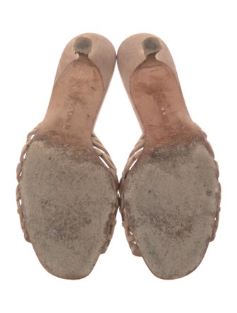 Manolo Blahnik Suede Slides