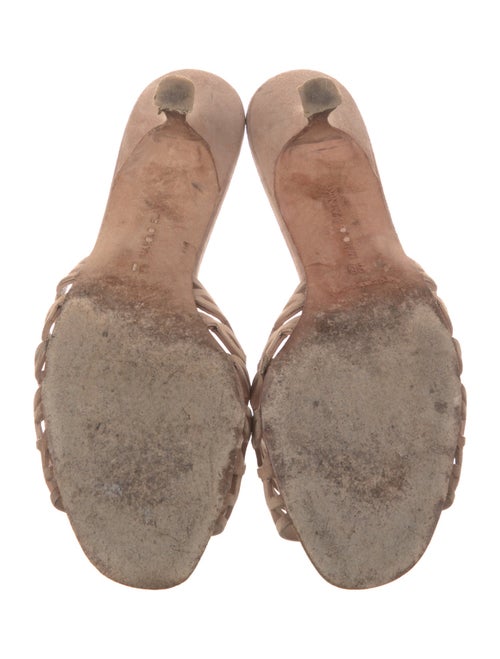 Manolo Blahnik Suede Slides