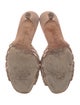 Manolo Blahnik Suede Slides