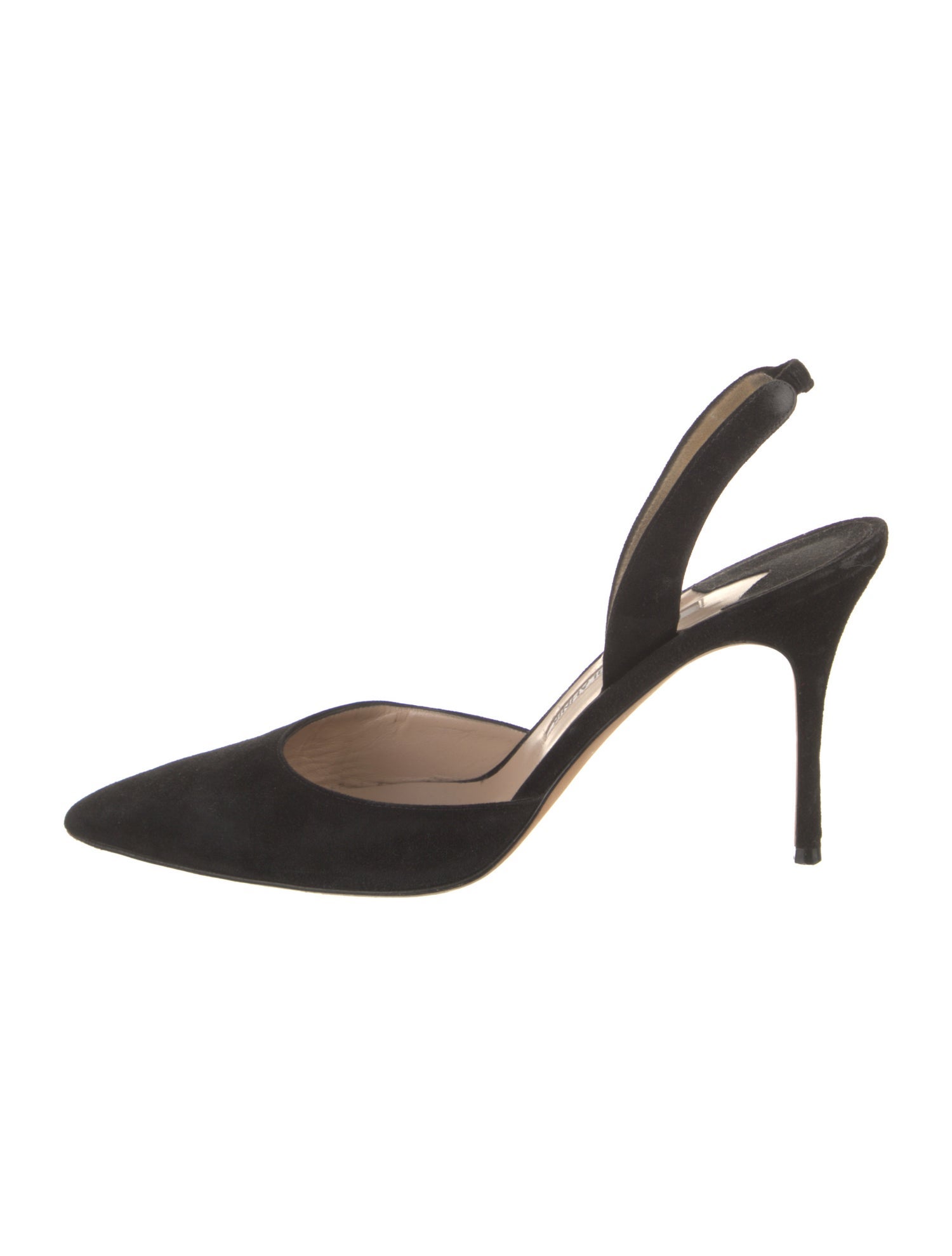 Manolo Blahnik Suede Slingback Pumps