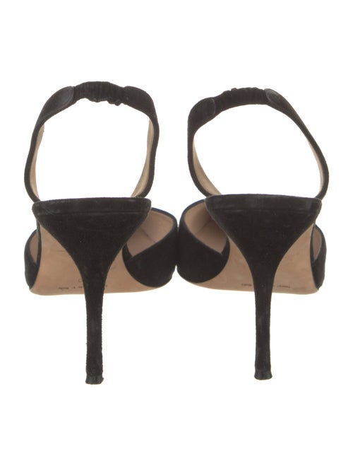 Manolo Blahnik Suede Slingback Pumps