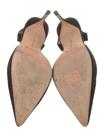 Manolo Blahnik Suede Slingback Pumps