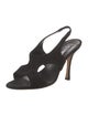 Manolo Blahnik Suede Slingback Pumps
