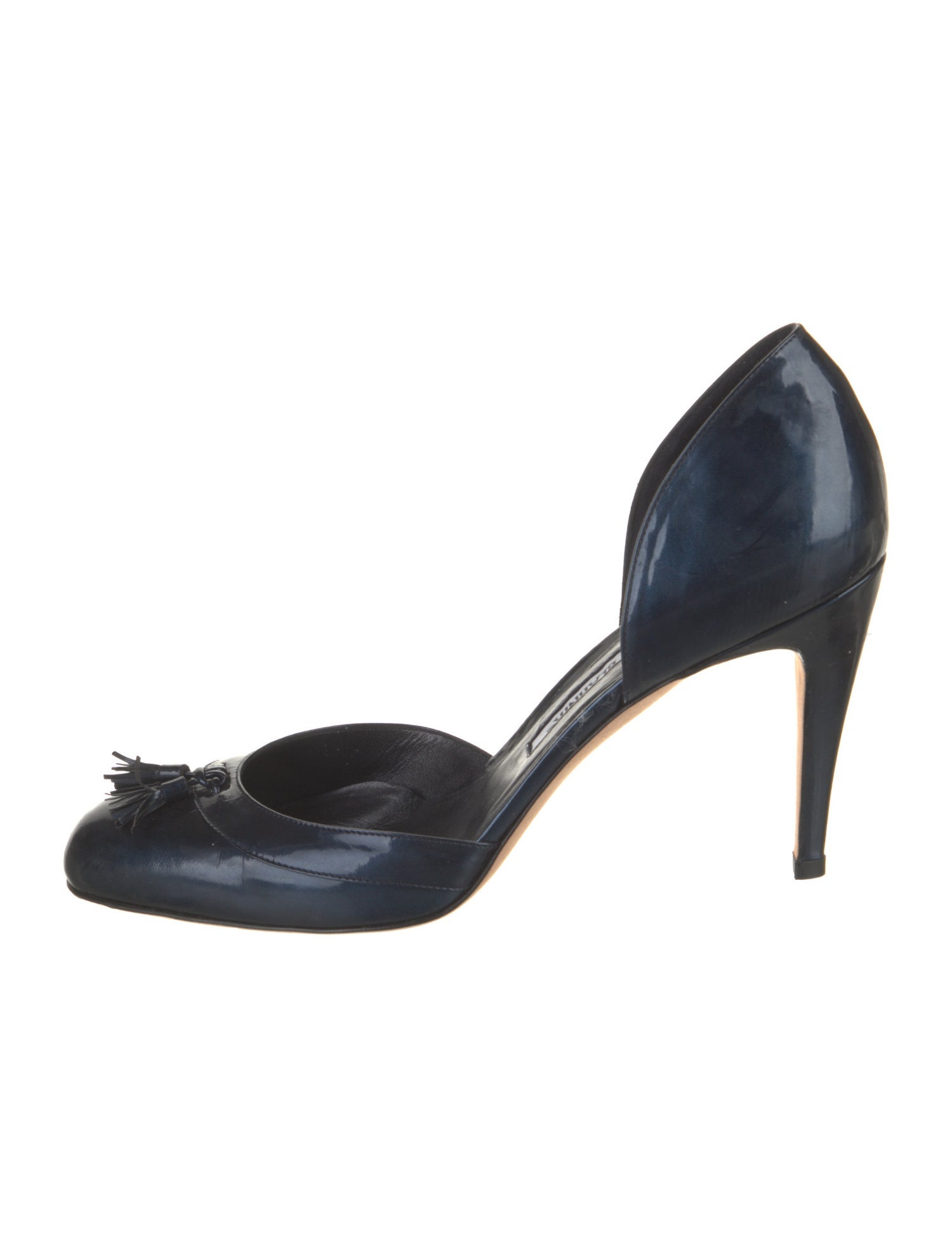 Manolo Blahnik Patent Leather D'Orsay Pumps