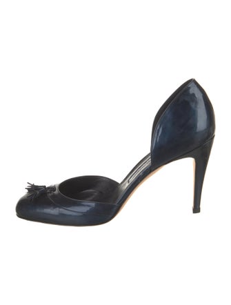 Manolo Blahnik Patent Leather D'Orsay Pumps