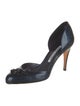 Manolo Blahnik Patent Leather D'Orsay Pumps