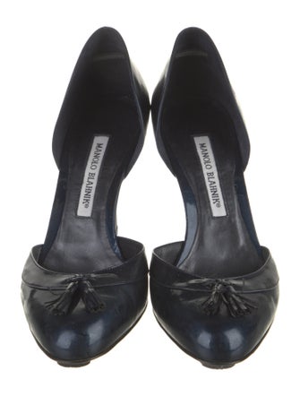 Manolo Blahnik Patent Leather D'Orsay Pumps