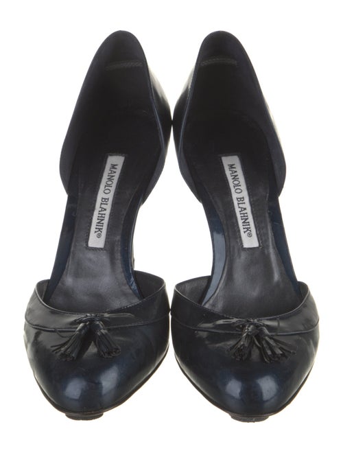 Manolo Blahnik Patent Leather D'Orsay Pumps