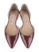 Manolo Blahnik Patent Leather D'Orsay Flats