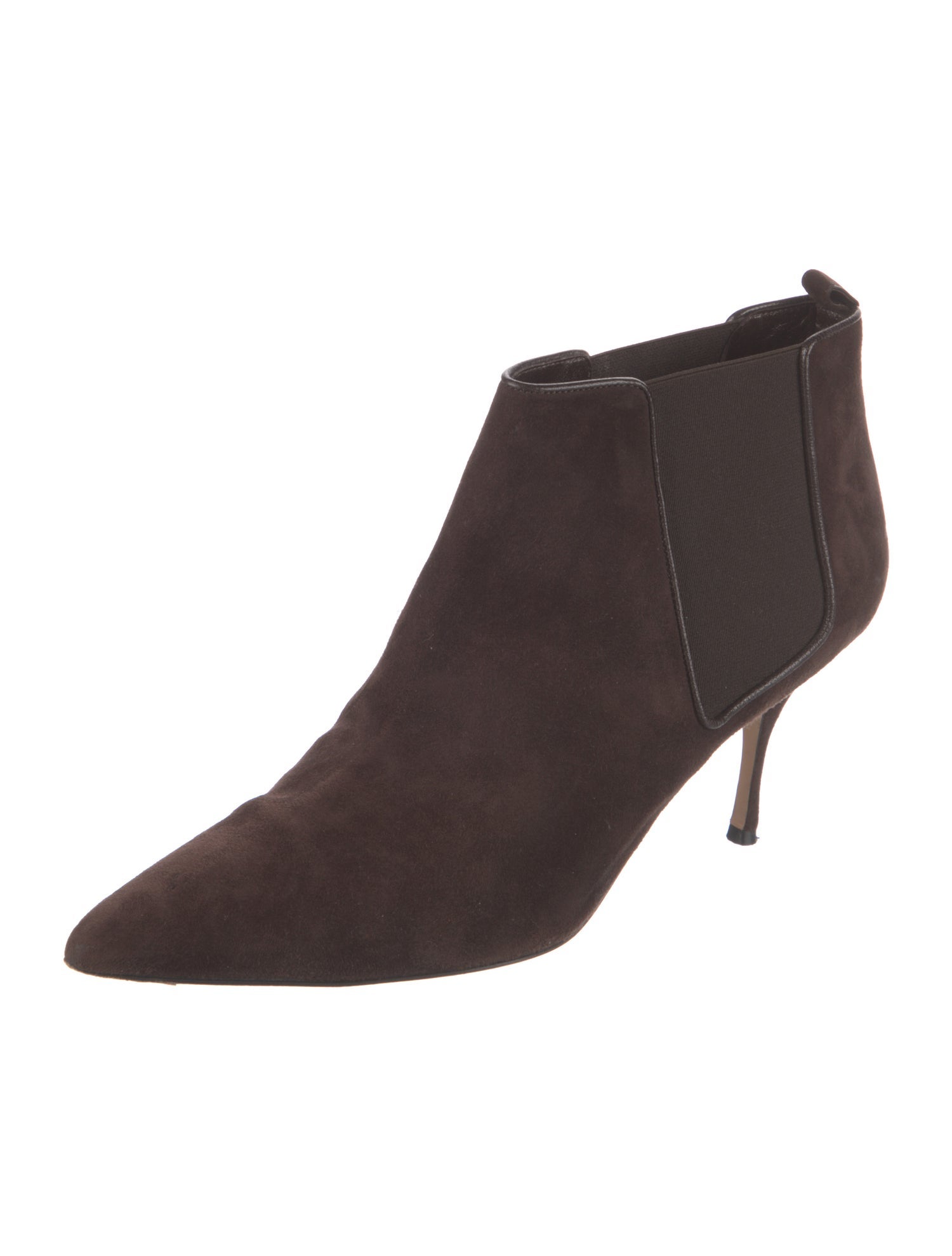 Manolo Blahnik Suede Chelsea Boots