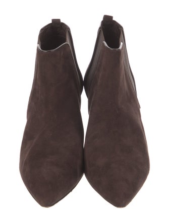 Manolo Blahnik Suede Chelsea Boots