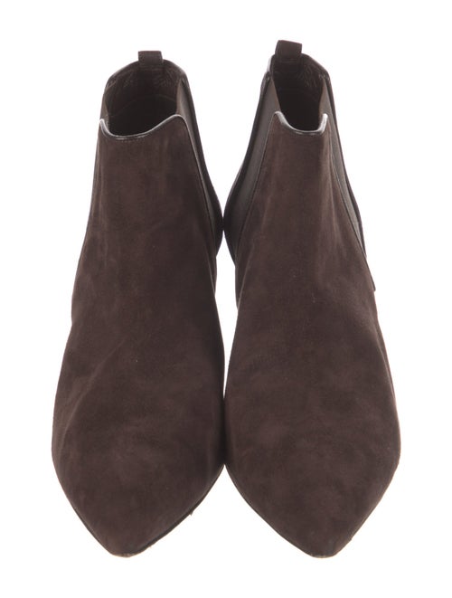 Manolo Blahnik Suede Chelsea Boots