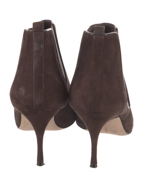 Manolo Blahnik Suede Chelsea Boots