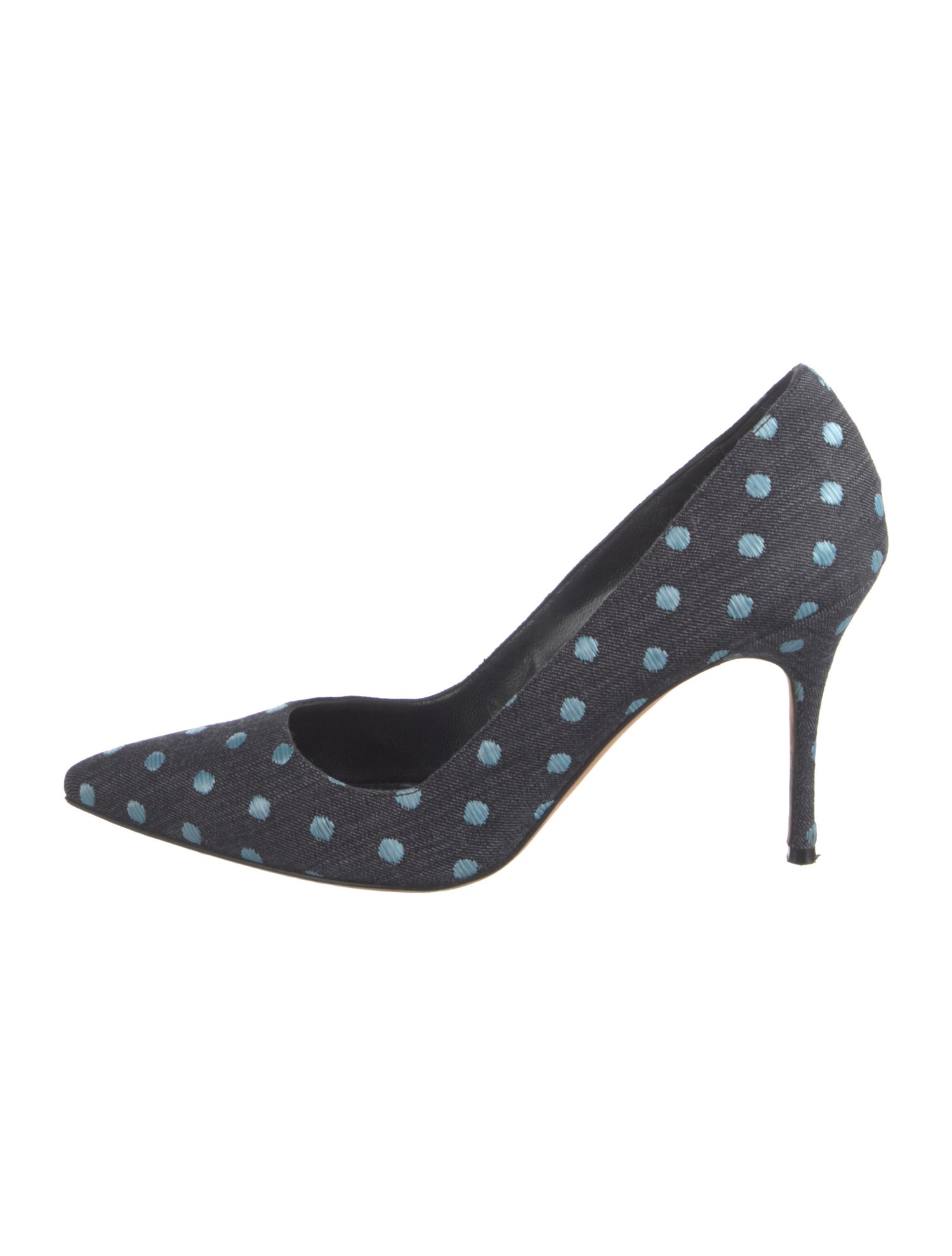 Manolo Blahnik Vintage Denim Pumps