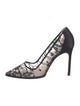 Manolo Blahnik Lace Lace Pattern Pumps