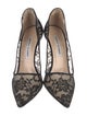 Manolo Blahnik Lace Lace Pattern Pumps