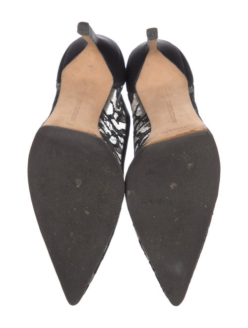 Manolo Blahnik Lace Lace Pattern Pumps
