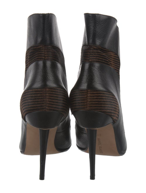 Manolo Blahnik Ponyhair Lace-Up Boots