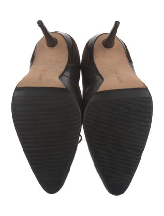 Manolo Blahnik Ponyhair Lace-Up Boots