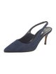 Manolo Blahnik Denim Slingback Pumps