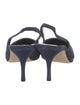 Manolo Blahnik Denim Slingback Pumps