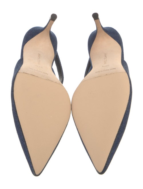Manolo Blahnik Denim Slingback Pumps