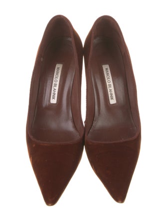Manolo Blahnik Velvet Pumps
