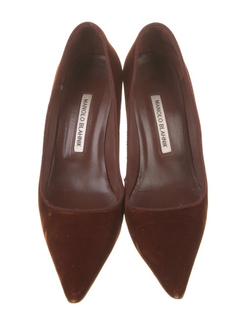Manolo Blahnik Velvet Pumps