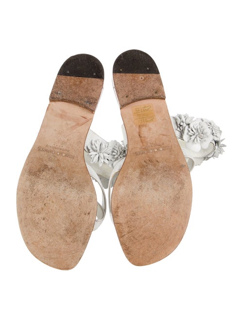 Manolo Blahnik Leather Slides
