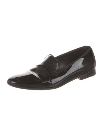 Manolo Blahnik Patent Leather Slippers