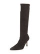 Manolo Blahnik Suede Sock Boots