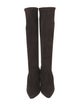 Manolo Blahnik Suede Sock Boots